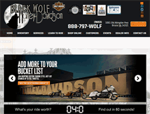 Tablet Screenshot of blackwolfharley.com
